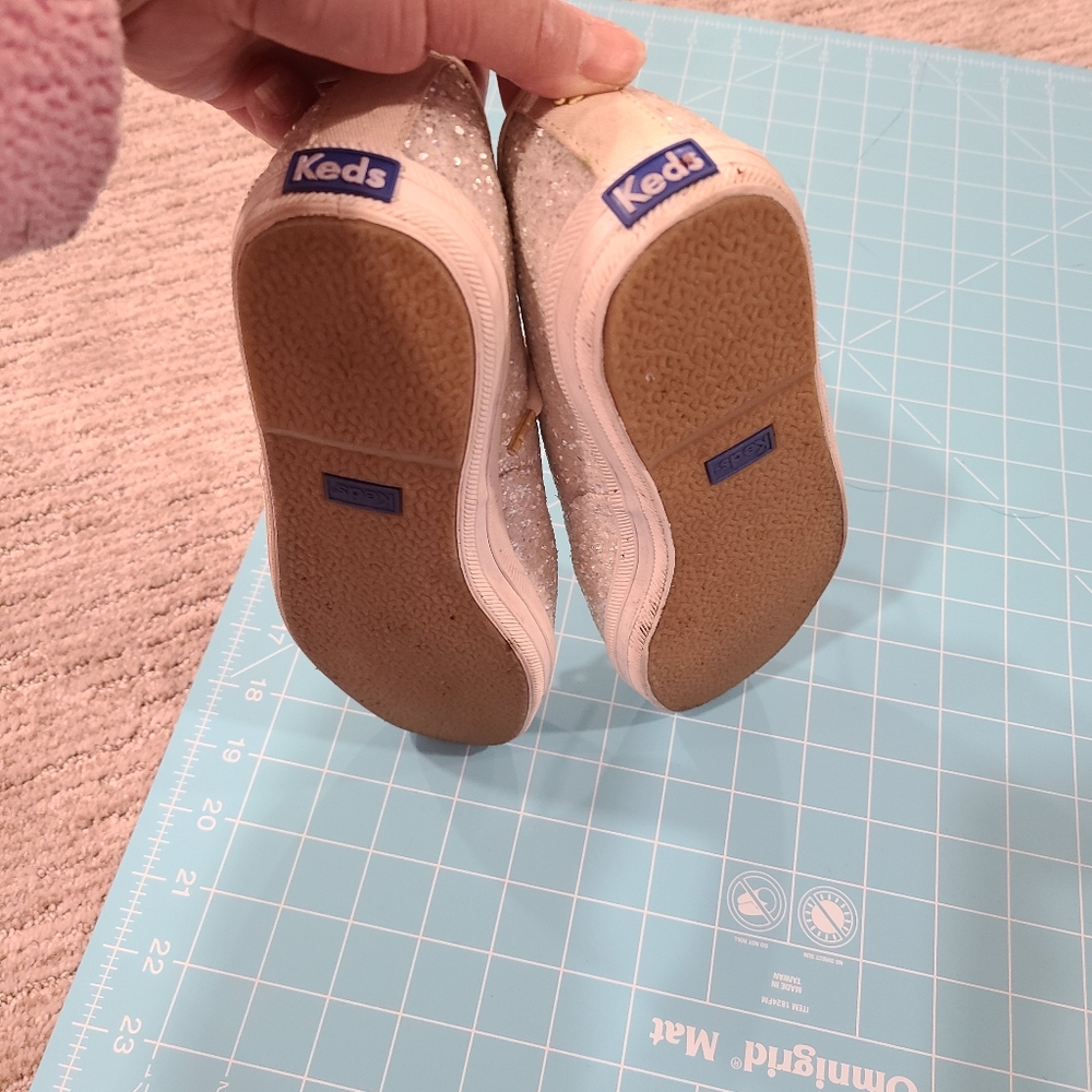 Keds for kate spade gliterry sneaker shoes - Picture 4 of 8